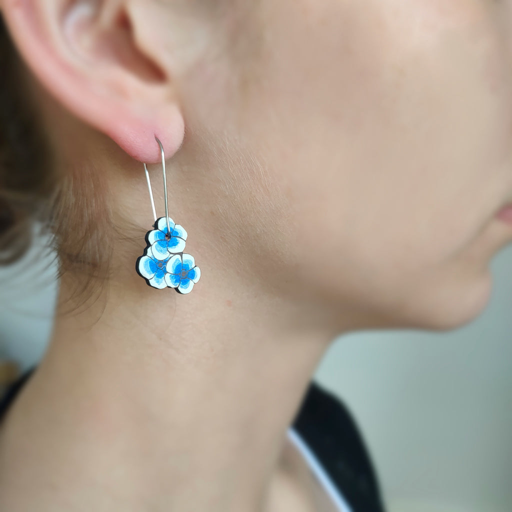 Chatham Island Forget-me-Not earrings