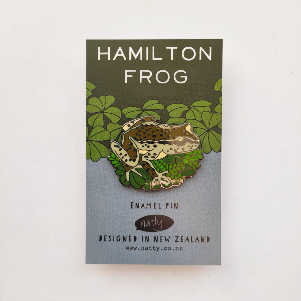Hamilton Frog Enamel Pin