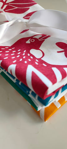Aroha nui Tui Napkins - Set of 4