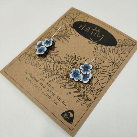 Chatham Island Forget-me-Not earrings