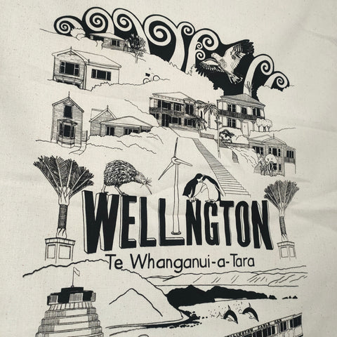 Wellington / Te Whanganui-a-Tara tea towel