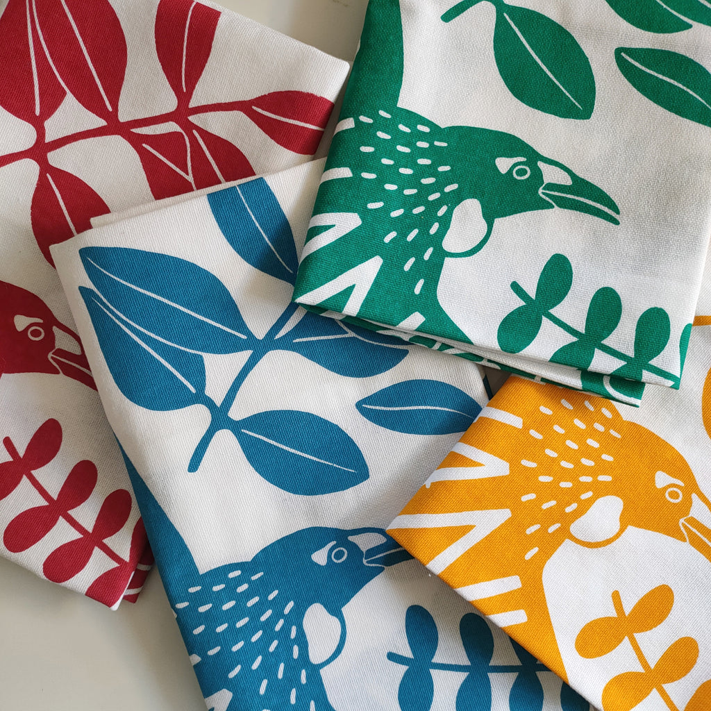 Aroha nui Tui Napkins - Set of 4