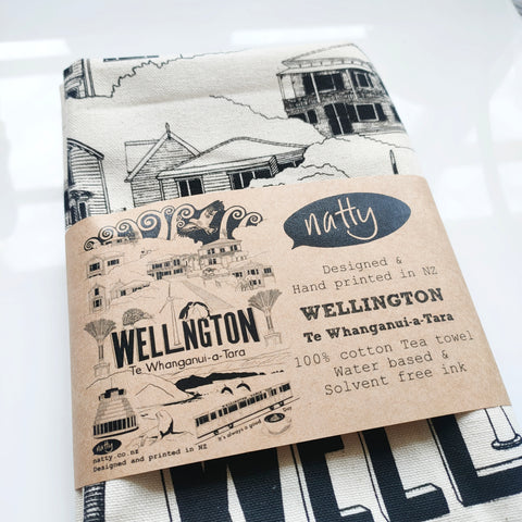 Wellington / Te Whanganui-a-Tara tea towel