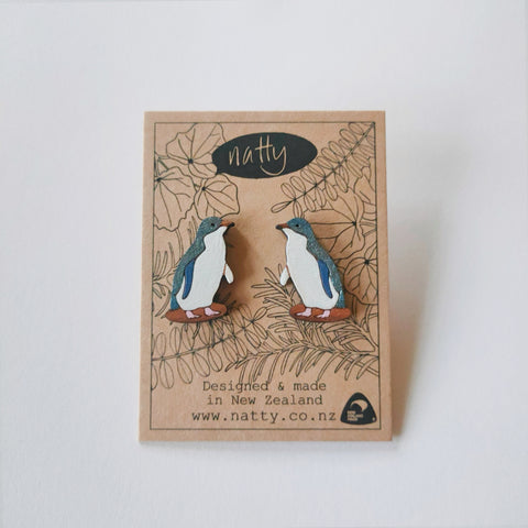 Korora Little Penguin earrings
