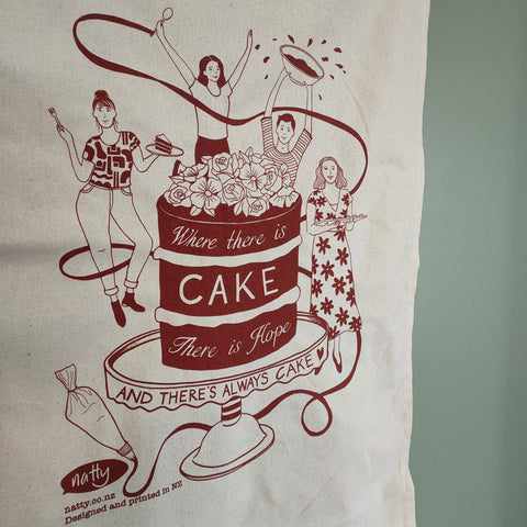 Where there is Cake there is Hope Tea Towel