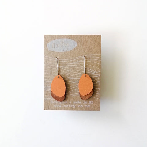 Pebble  Rimu/Colour earrings