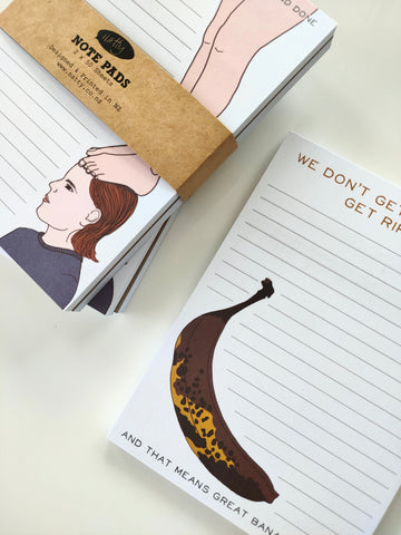 Note pad 2 pack - Bananas and Always on my Mind