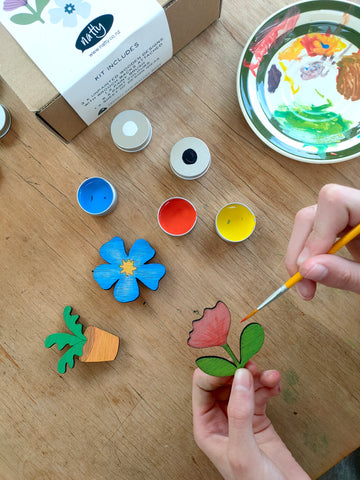 Paint your Own Brooch Kit - Plants