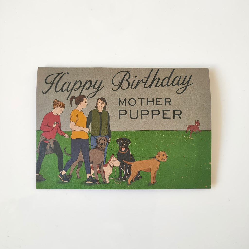Greeting card - Happy Birthday Mother Pupper