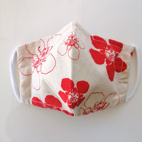 Face masks - Manuka print in cotton