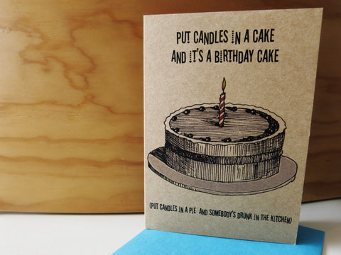 Gift card  - Happy Birthday Cake