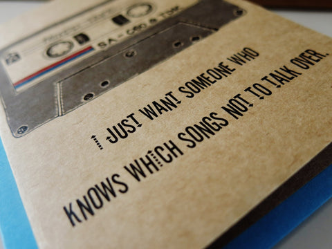 Gift card - Cassette Tape Love