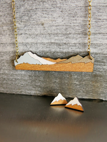 Aoraki Mt Cook Rimu earrings
