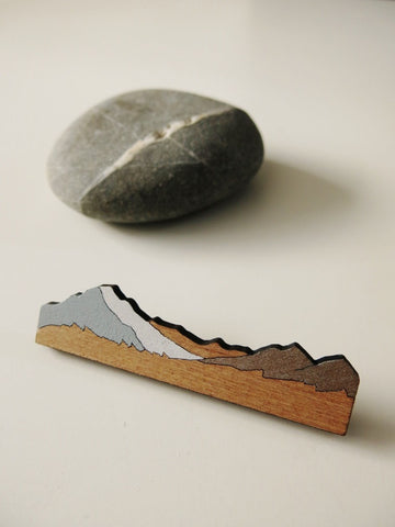 Aoraki Mt Cook Rimu Brooch