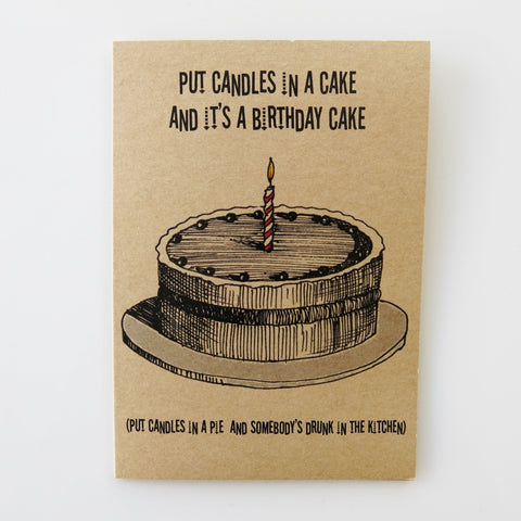 Gift card  - Happy Birthday Cake