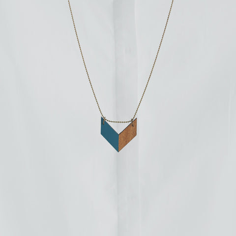 Small Reversible Chevron Necklace
