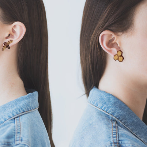 Honeybee  Rimu earrings