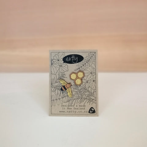 Honeybee  Rimu earrings