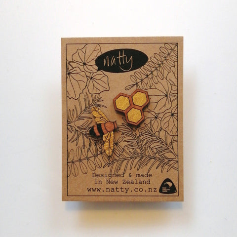 Honeybee  Rimu earrings