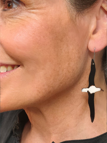 Flying Royal Albatross earrings