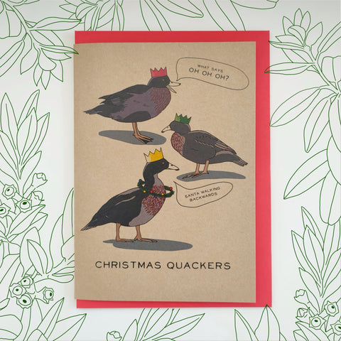 Greeting card - Christmas Quackers