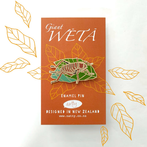 Giant Weta Enamel Pin