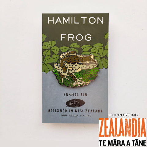 Hamilton Frog Enamel Pin