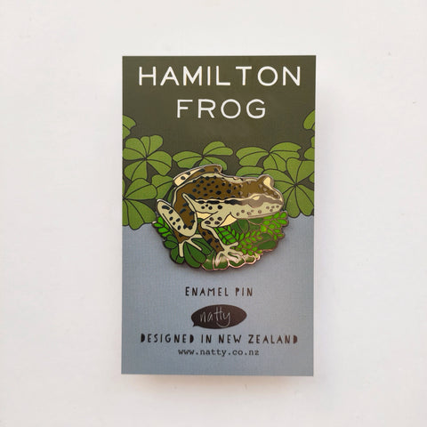 Hamilton Frog Enamel Pin