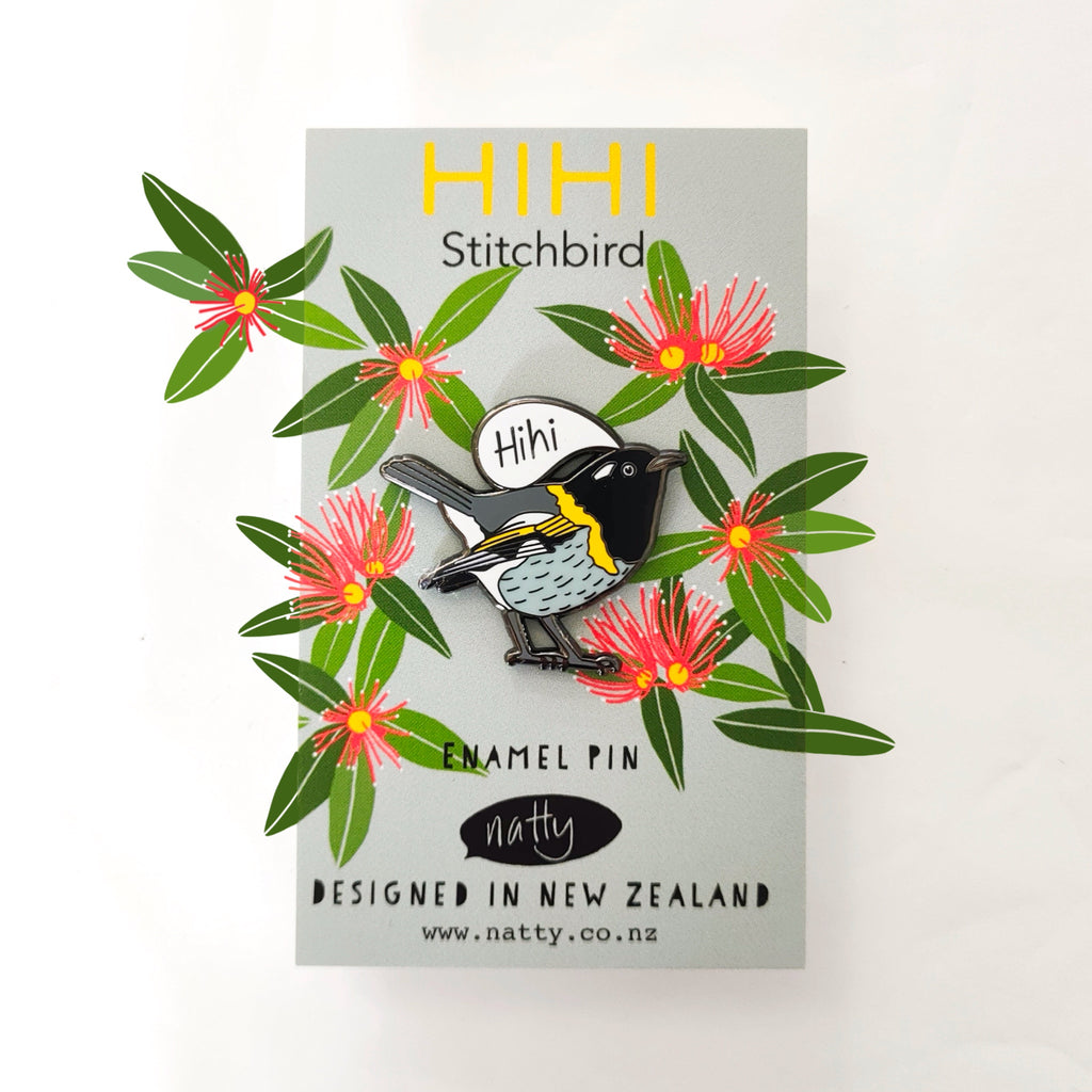 Hihi Stitchbird Enamel Pin