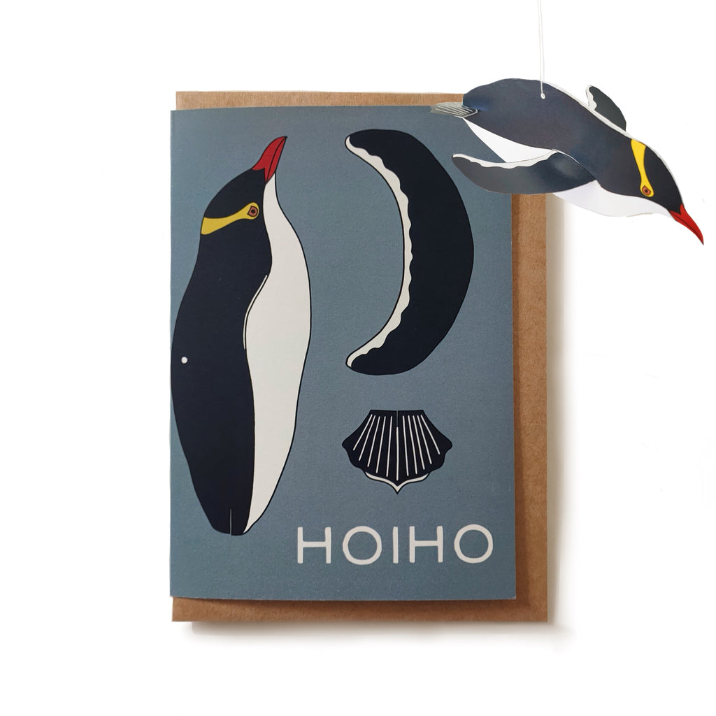 Hoiho 3D decoration Greeting card