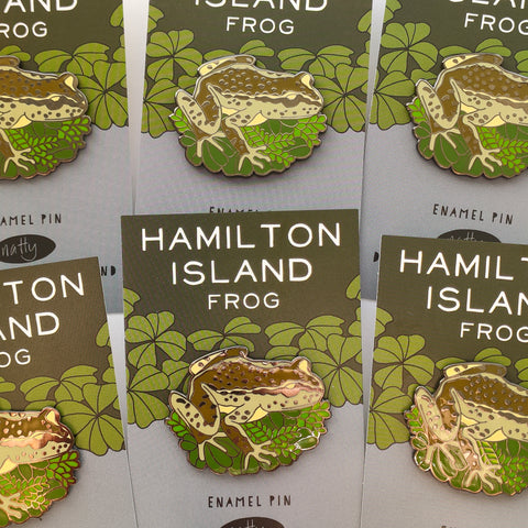 Hamilton Island Frog Enamel Pin