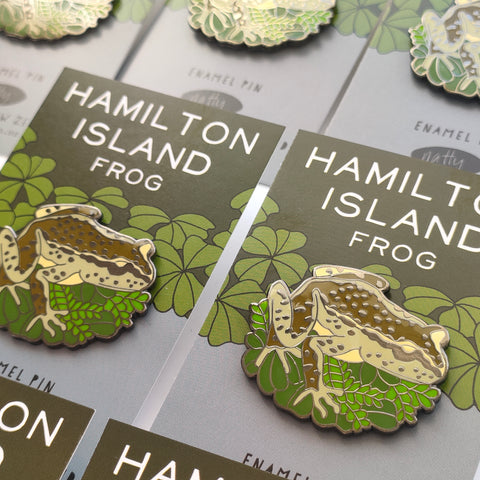 Hamilton Island Frog Enamel Pin