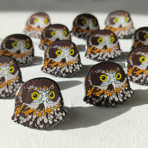 Rūrū Morepork Enamel Pin