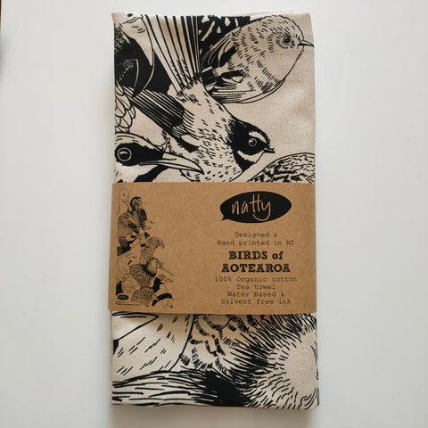 Birds of Aotearoa tea towel