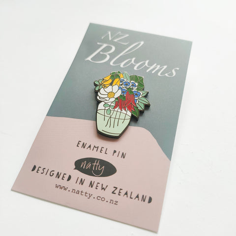 NZ Blooms Enamel Pin