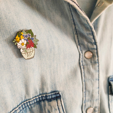 NZ Blooms Enamel Pin