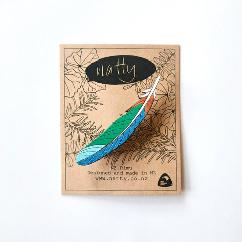Tui Feather brooch