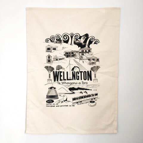 Wellington / Te Whanganui-a-Tara tea towel
