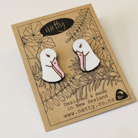 Royal Albatross stud earrings