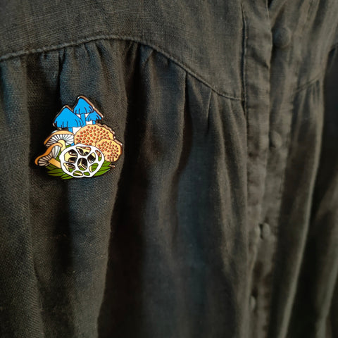 NZ Fungi Enamel Pin