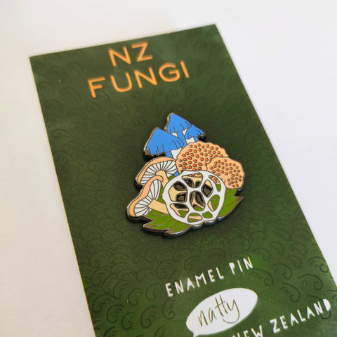 NZ Fungi Enamel Pin
