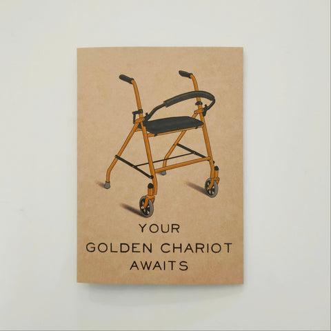 Greeting card - Your Golden Chariot Awaits