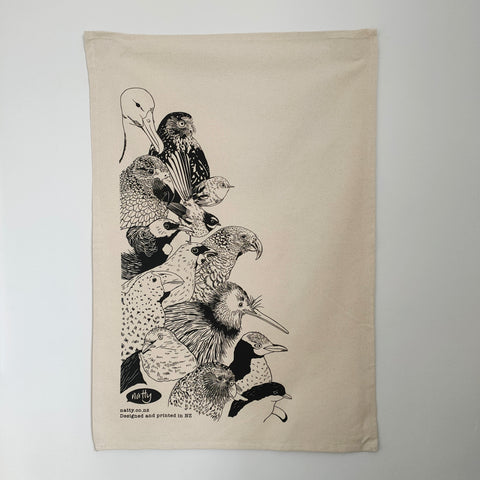 Birds of Aotearoa tea towel