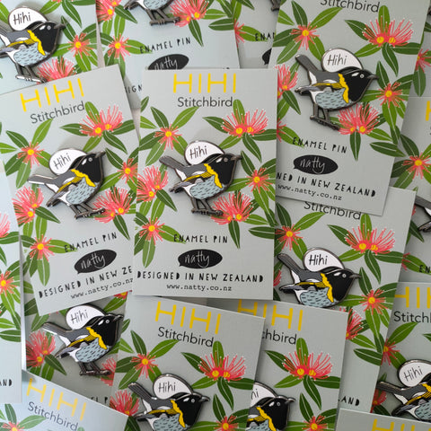 Hihi Stitchbird Enamel Pin