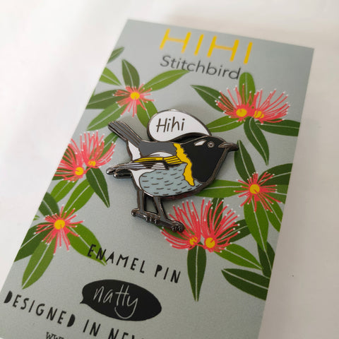 Hihi Stitchbird Enamel Pin