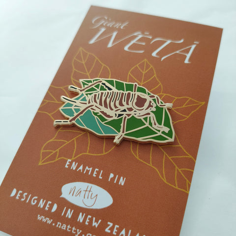 Giant Weta Enamel Pin