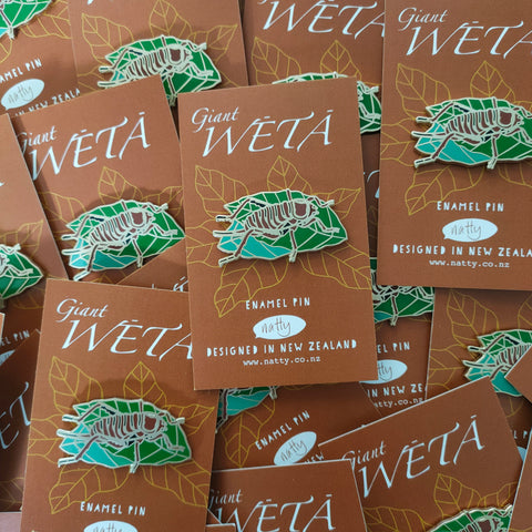 Giant Weta Enamel Pin