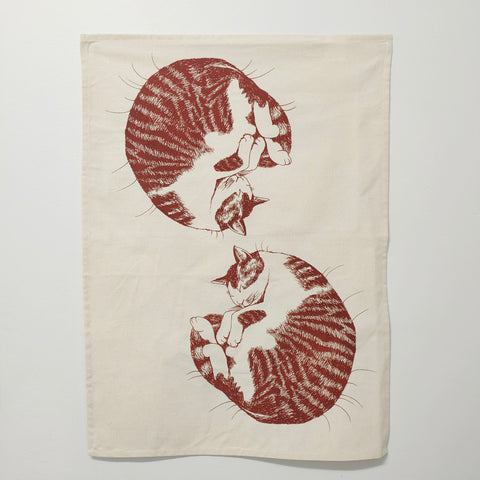 Cat Nap Tea towel