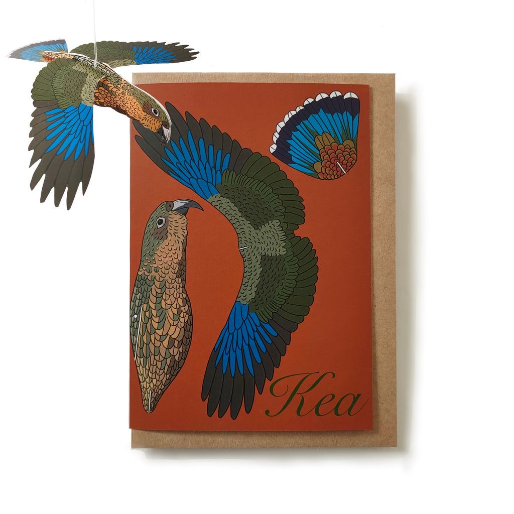 Kea 3D decoration Greeting card