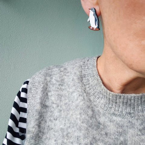 Korora Little Penguin earrings